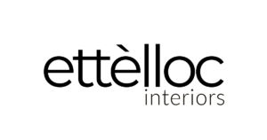 ettèlloc interiors logo, custom refurbished retro, vintage modern furniture and decor in upper moutere, tasman district, new zealand